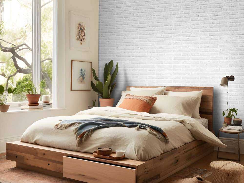 White brick wall