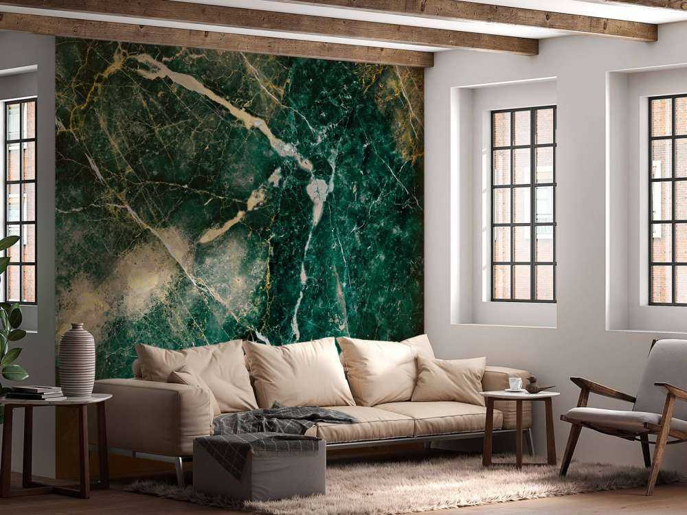 Marble textured green