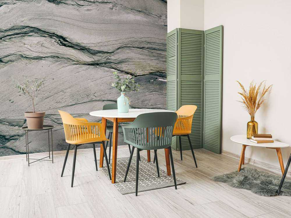 Layered marble with depth