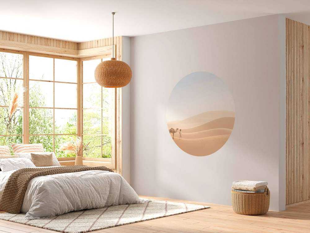 Nomad with his camels