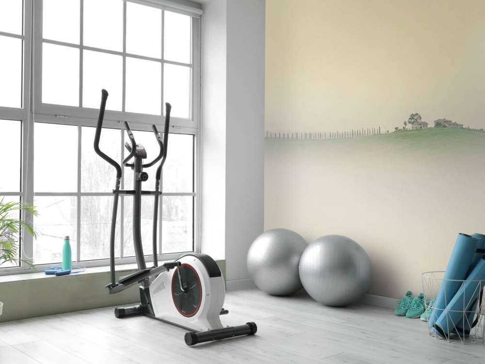 Foggy Italian landscape