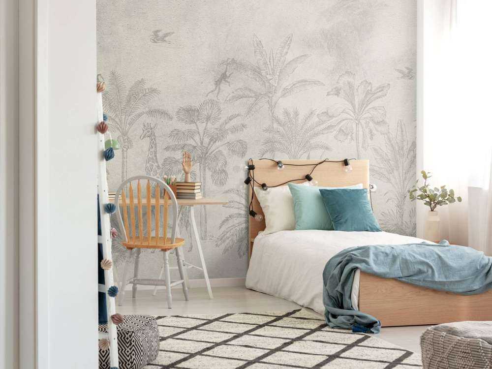 Tropical animal jungle green