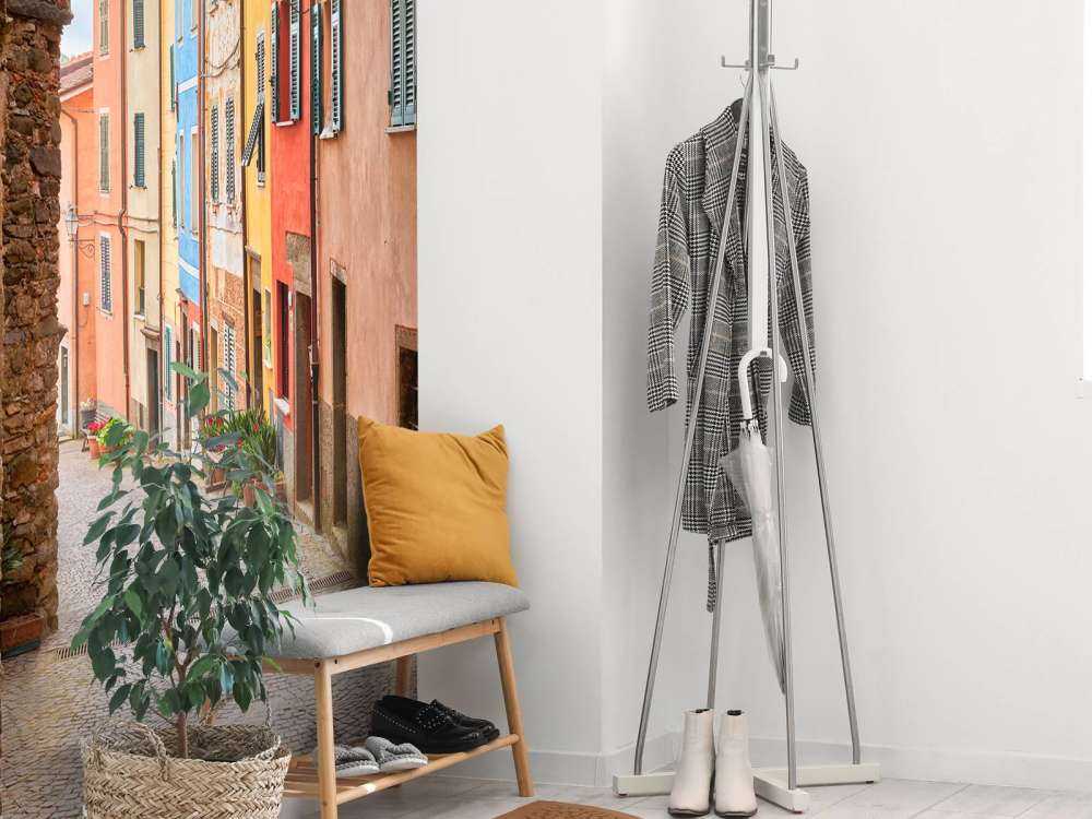 Italian street with arch