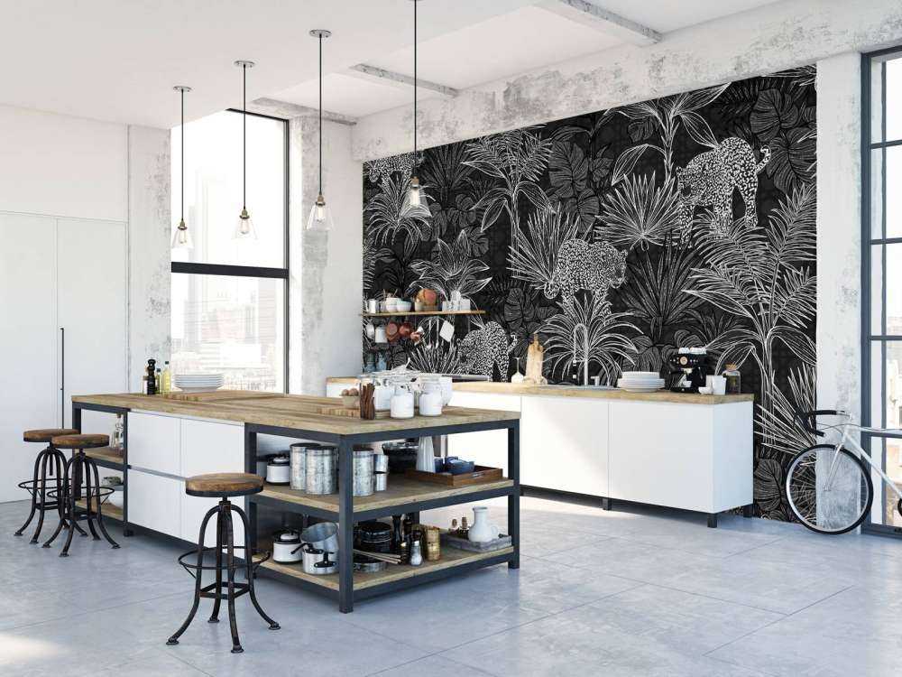 Palm trees and panthers