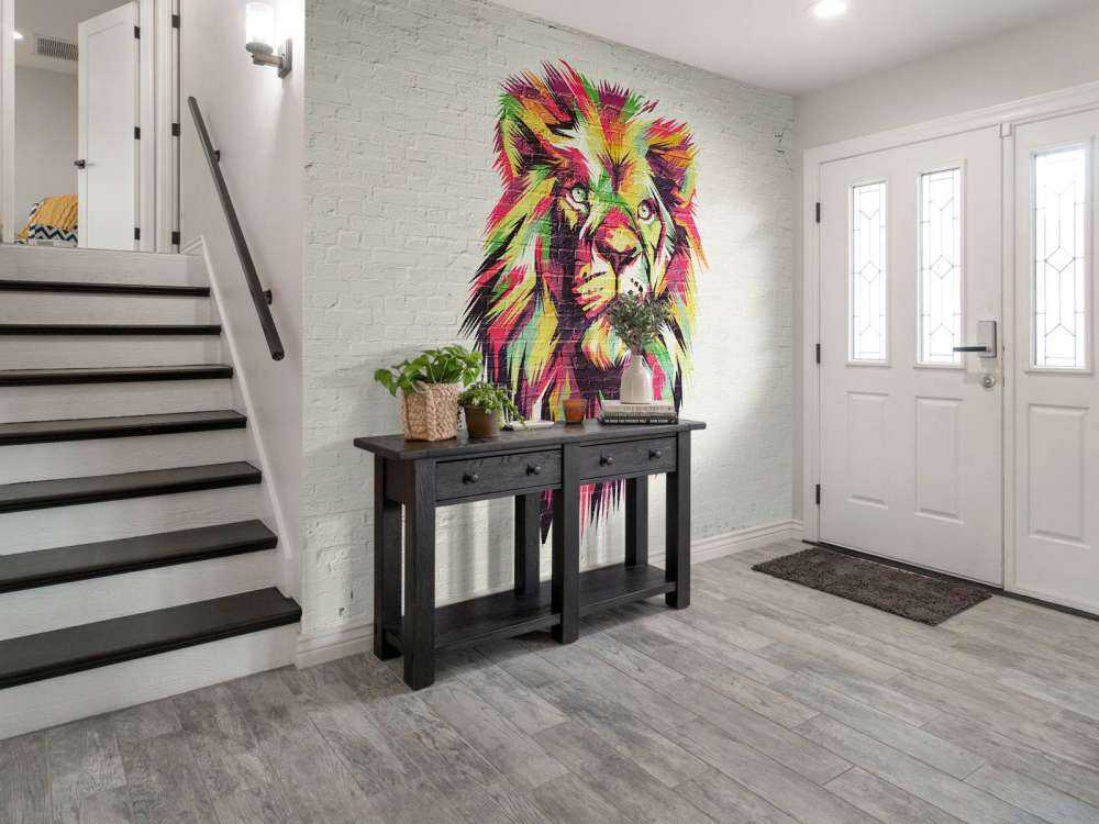 Graffiti of a lion