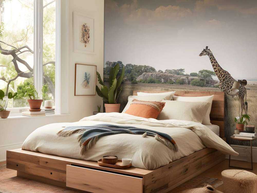 Giraffe on a savannah