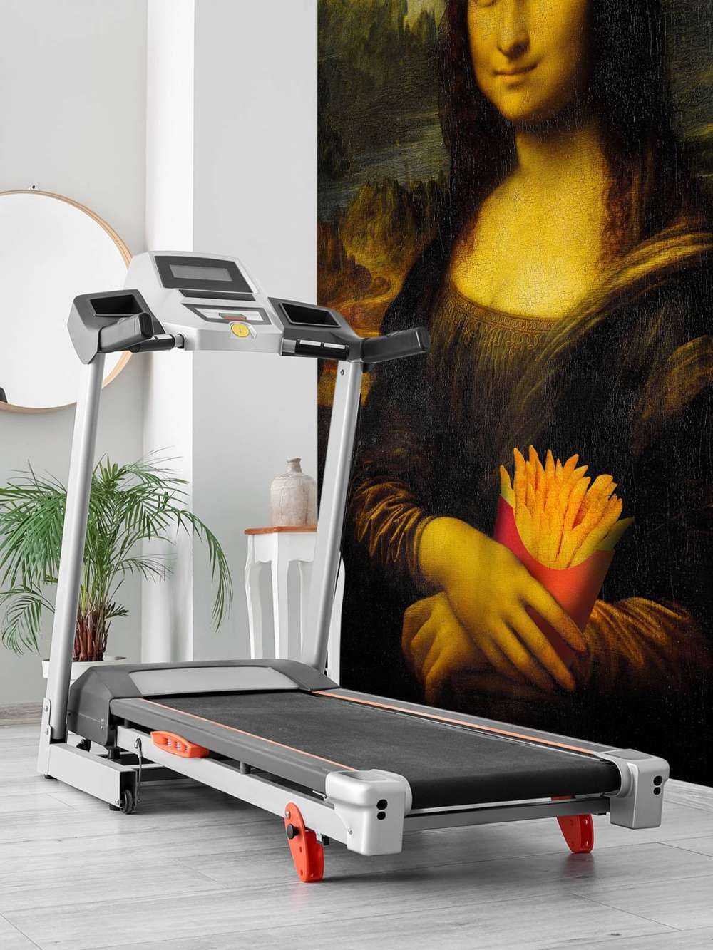 Mona Lisa with fries