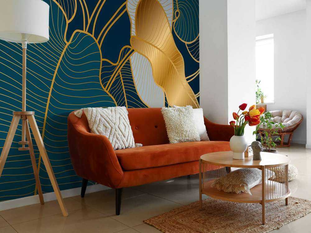 Luxury gold Art Deco