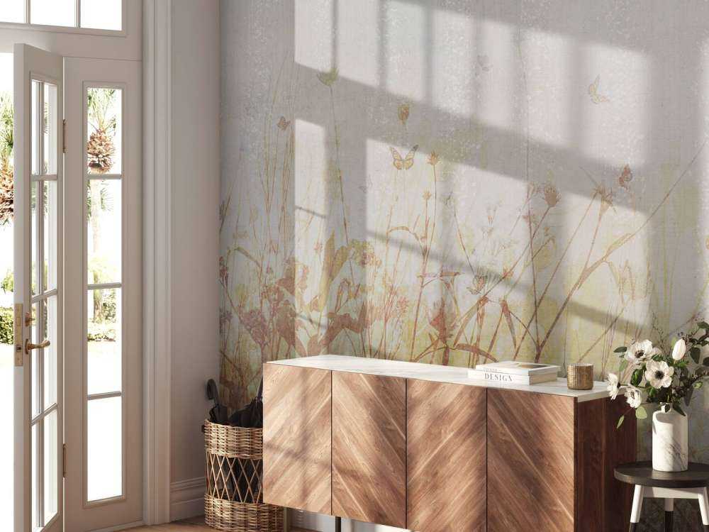 Butterflies and flowers