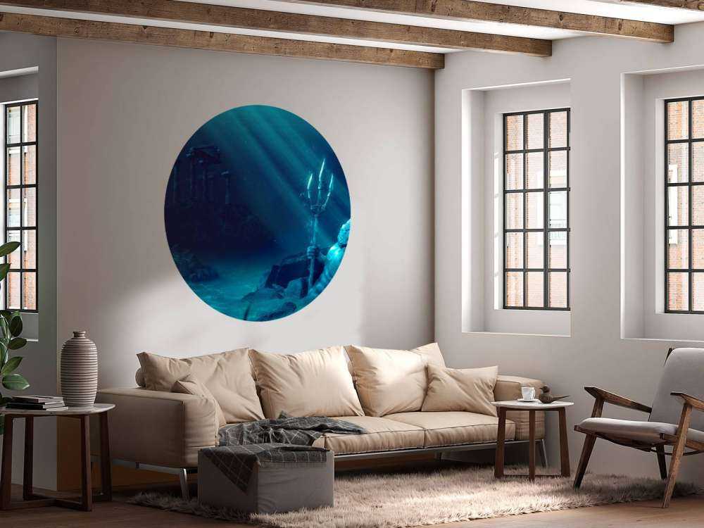 Atlantis with statue