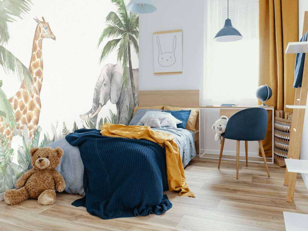 Colorful jungle animals