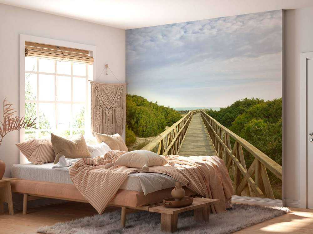 Scaffolding to the beach