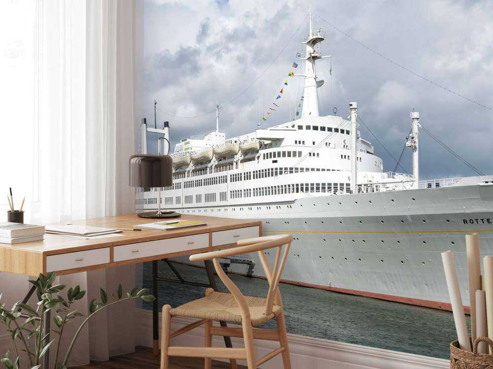 Stylish ocean giant in the harbor