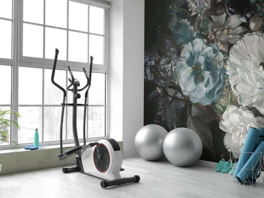 Bouquet with lilac blue