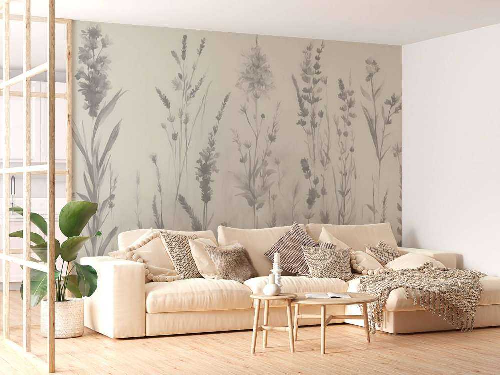 Lavender Glade Seamless Ivory White