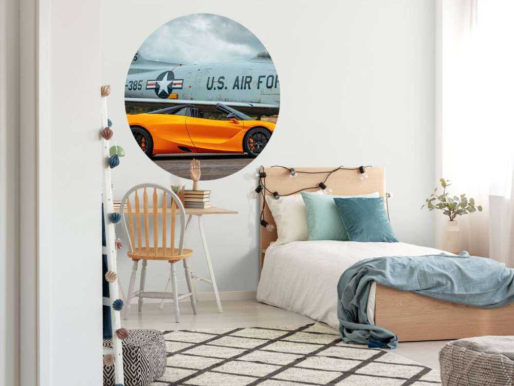 Supercar and fighter jet