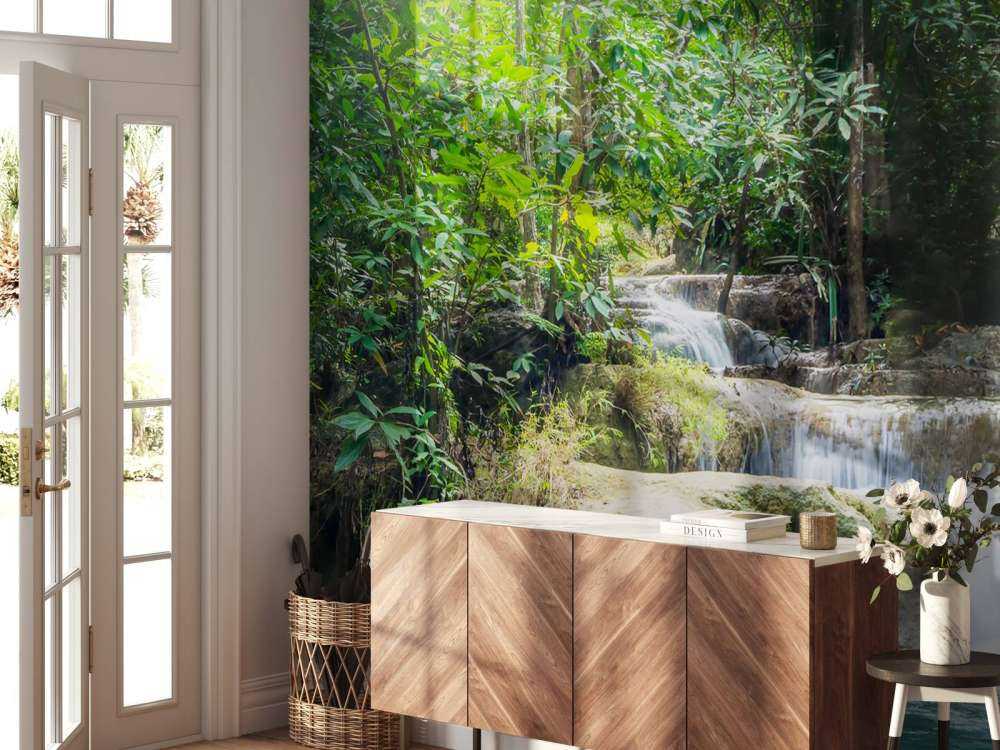 Erawan waterfall in Thailand