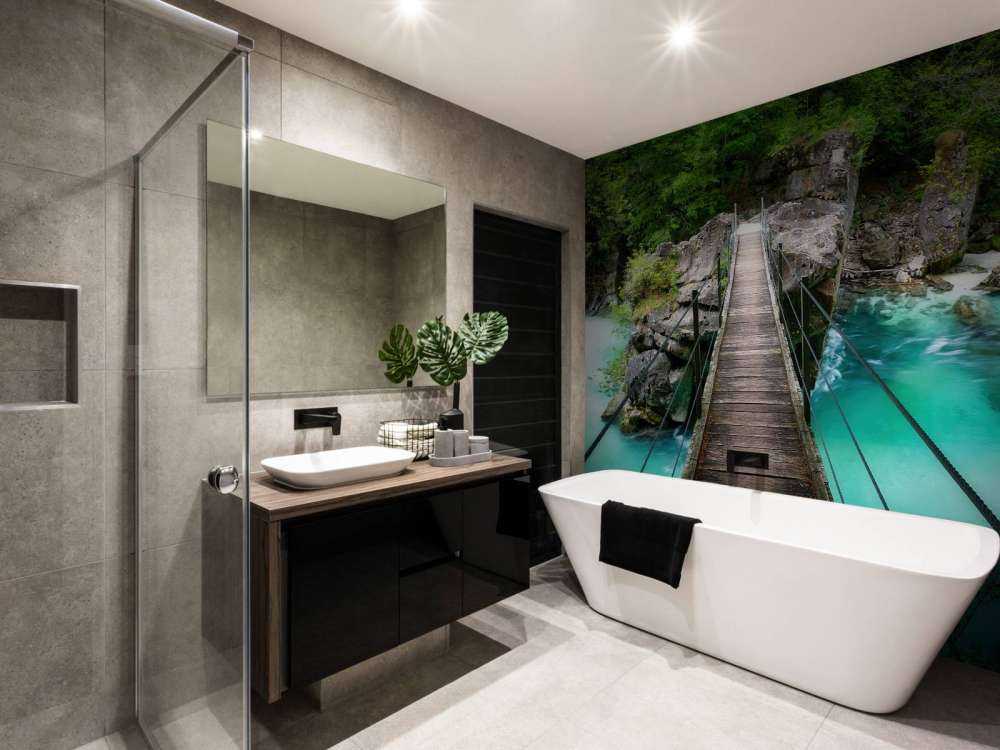 Bridge over beautiful blue river