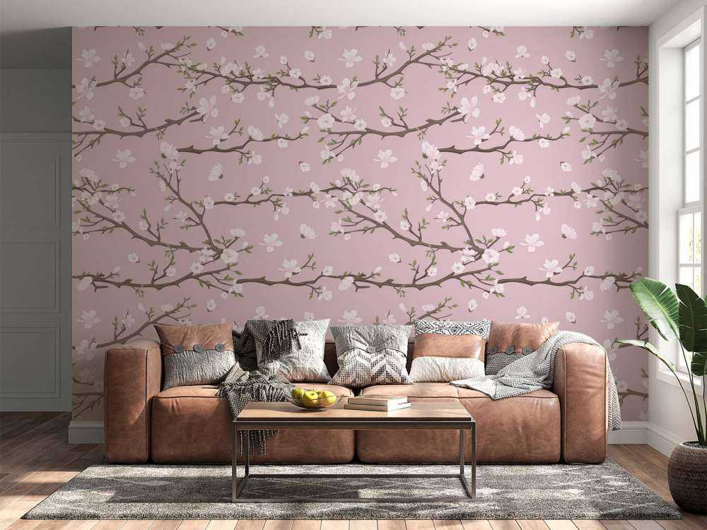 Pink spring branches