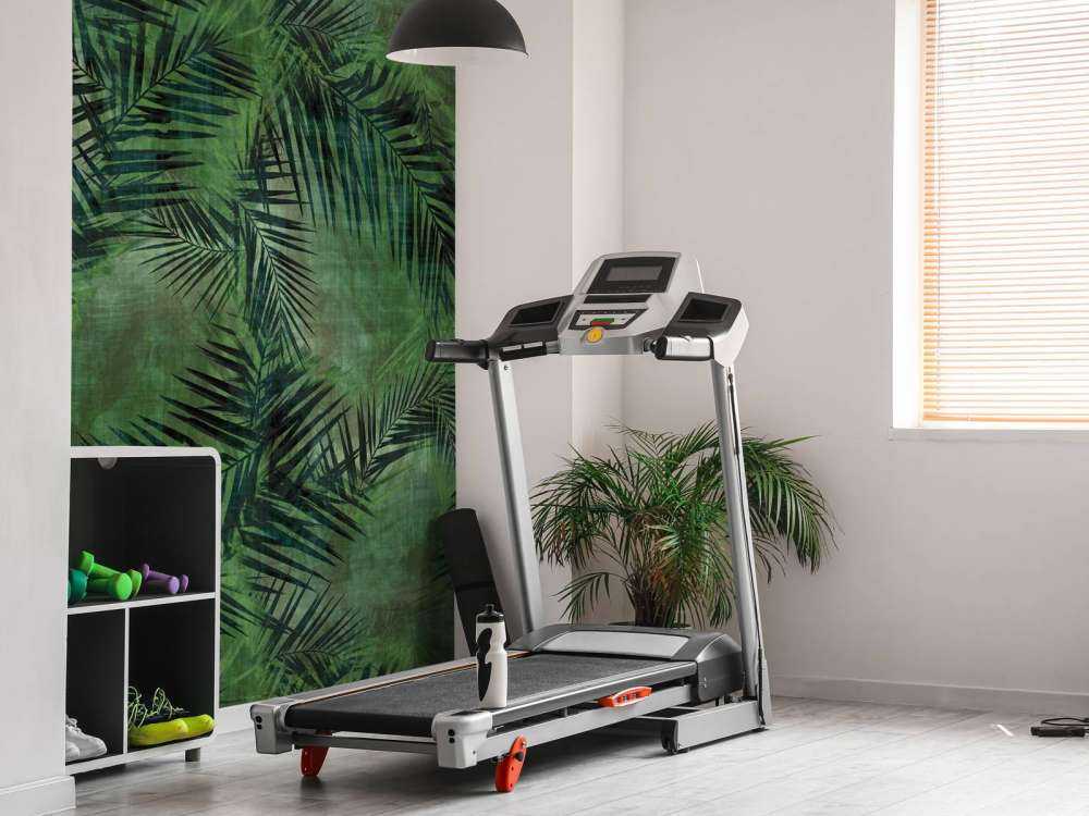 Green tropical leaves