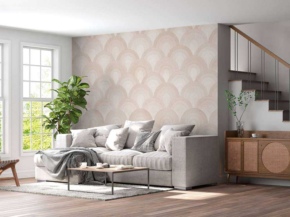 Boho ombre arcs - peach fuzz