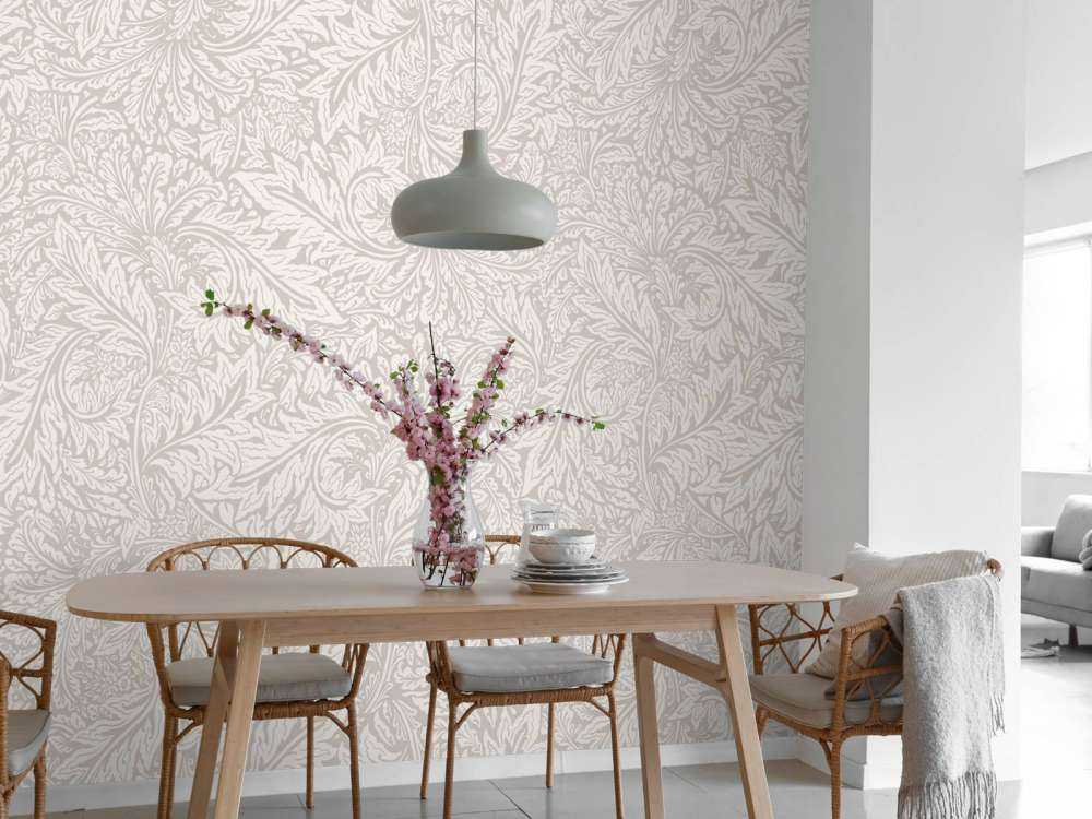 Morris Florals & Leaves - neutral beige