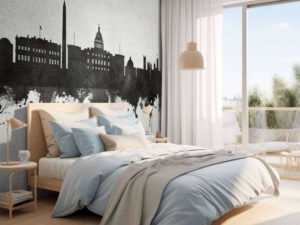 Watercolor skyline, Washington