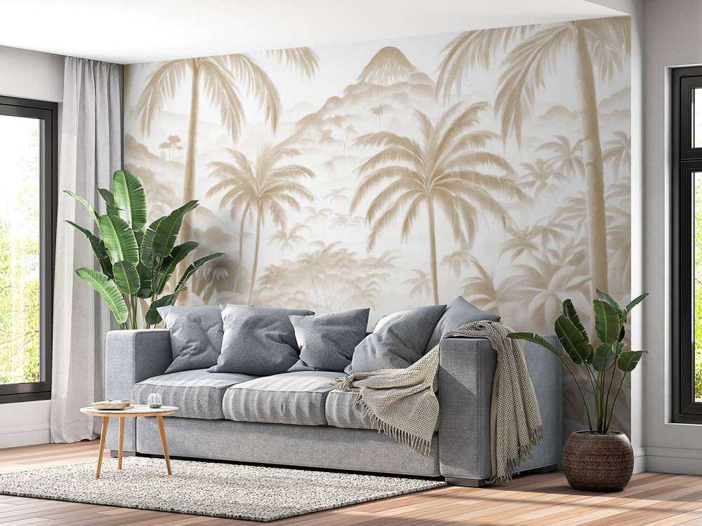 Tropical Mountain Oasis, taupe