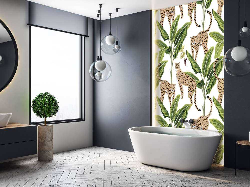 Cheetah between the trees