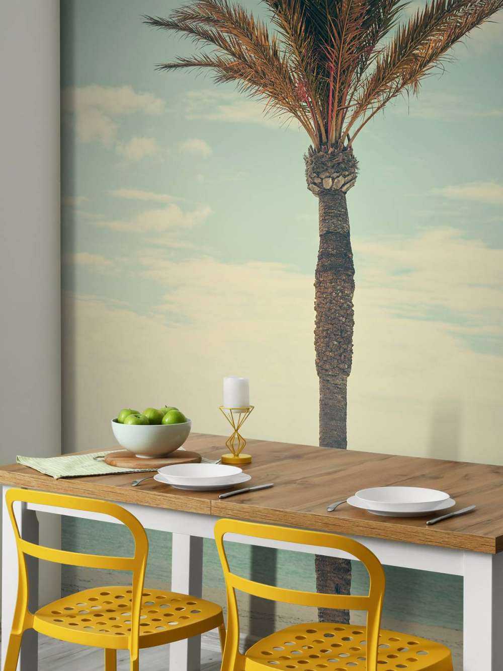 Vintage palm tree