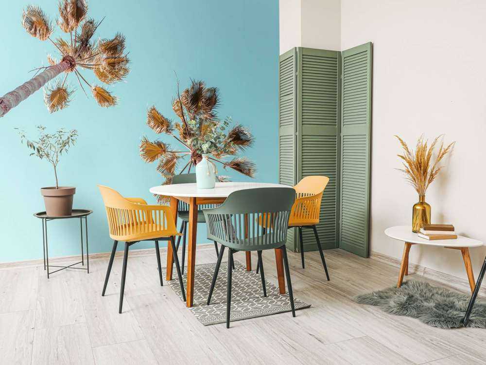 Palm trees with blue sky