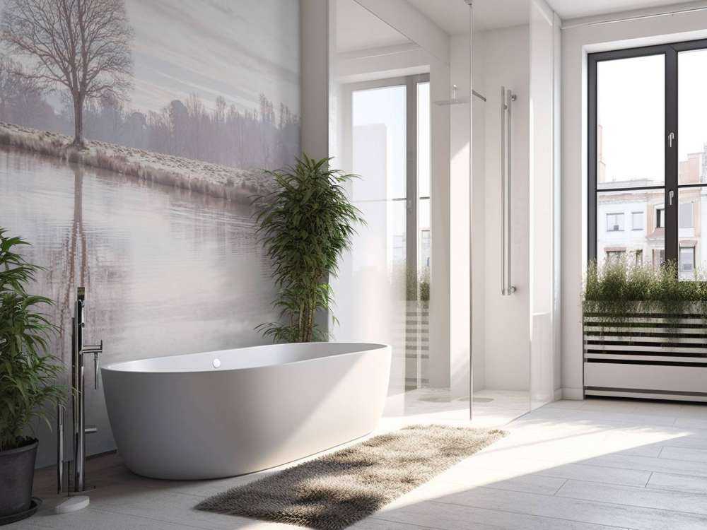 Abandoned winter landscape