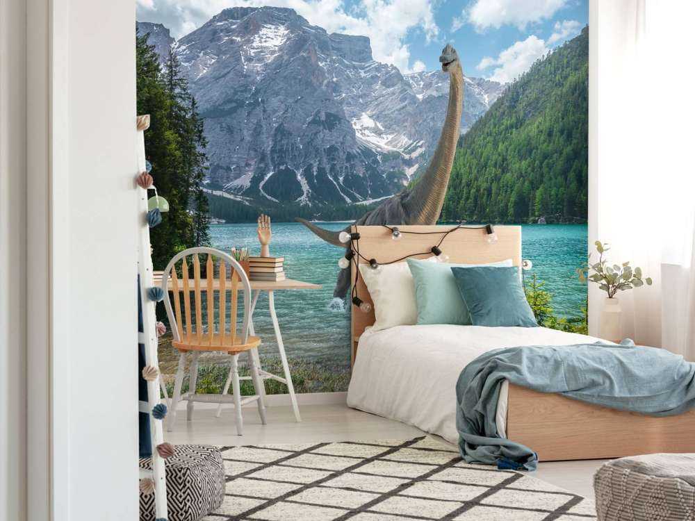 Brachiosaurus in water