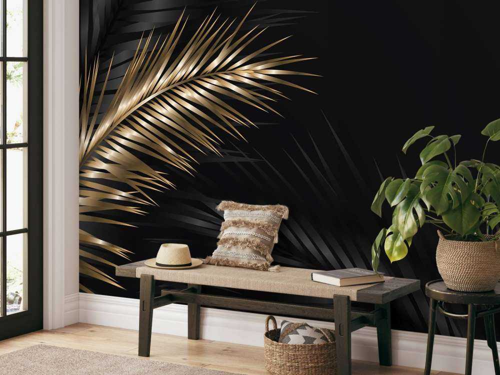 Ornamental palm leaves