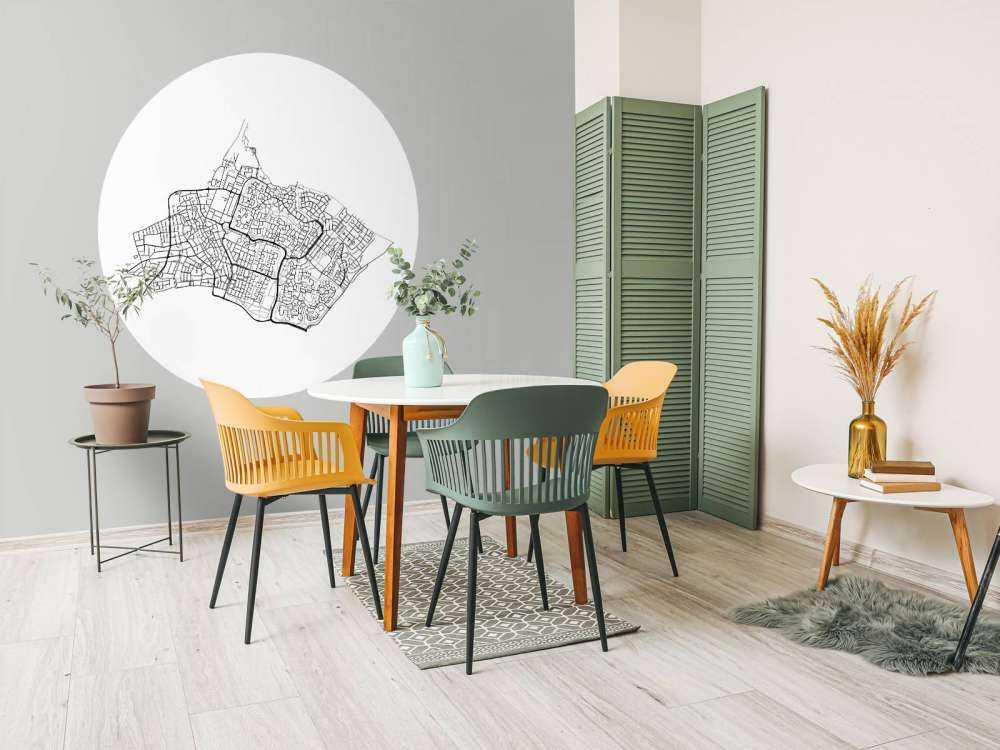 Plattegrond van Huizen, wit 