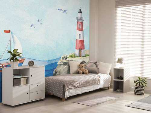 Lighthouse on rocks
