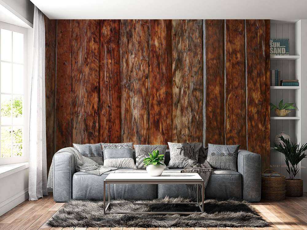 Rough and stained wood