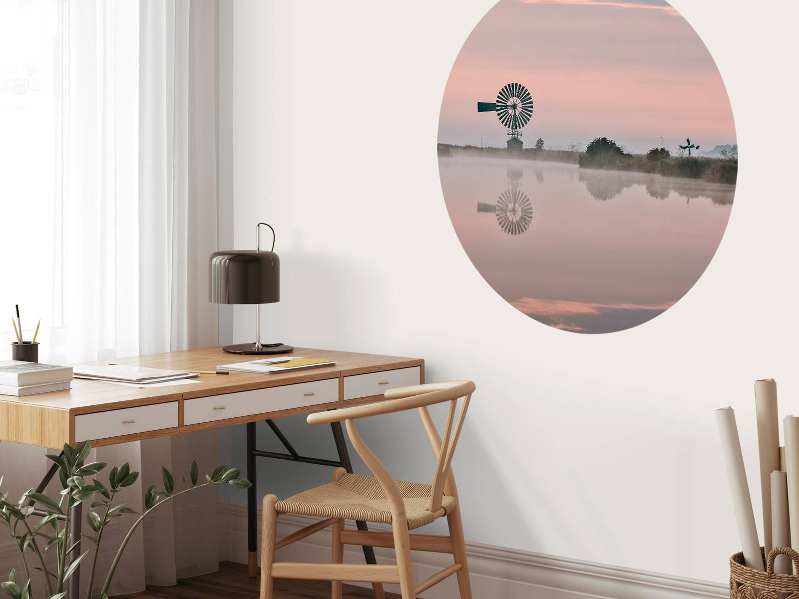 Metal windmill