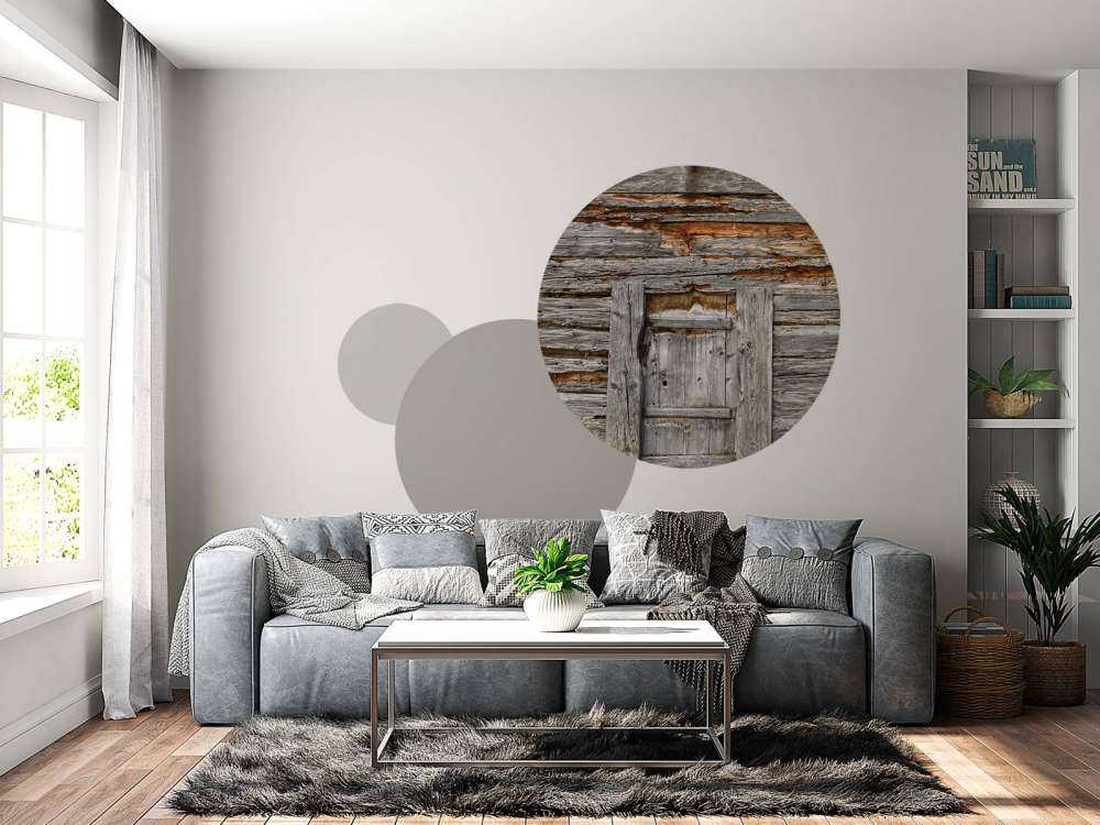 Old wood with door