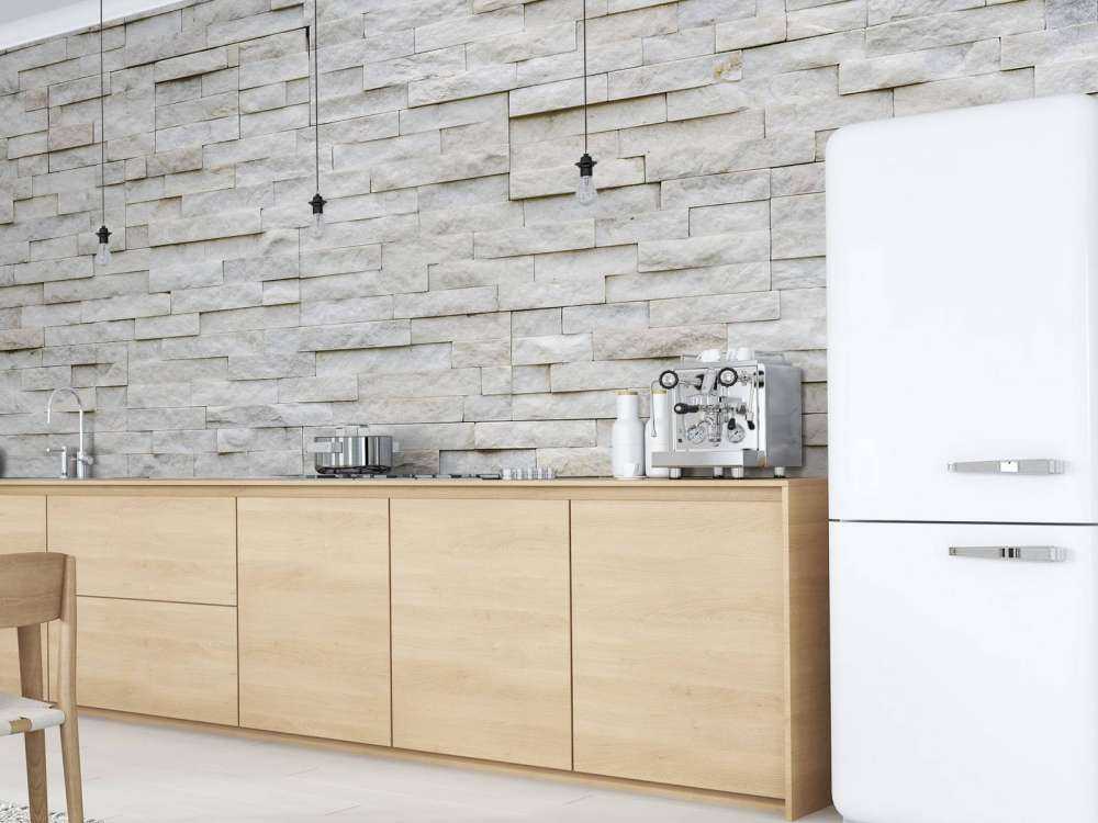 Modern stone wall