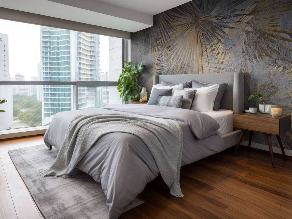 Exotic leaves concrete