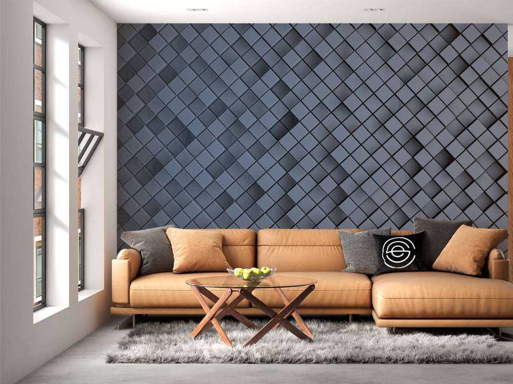 Blue 3D tiles