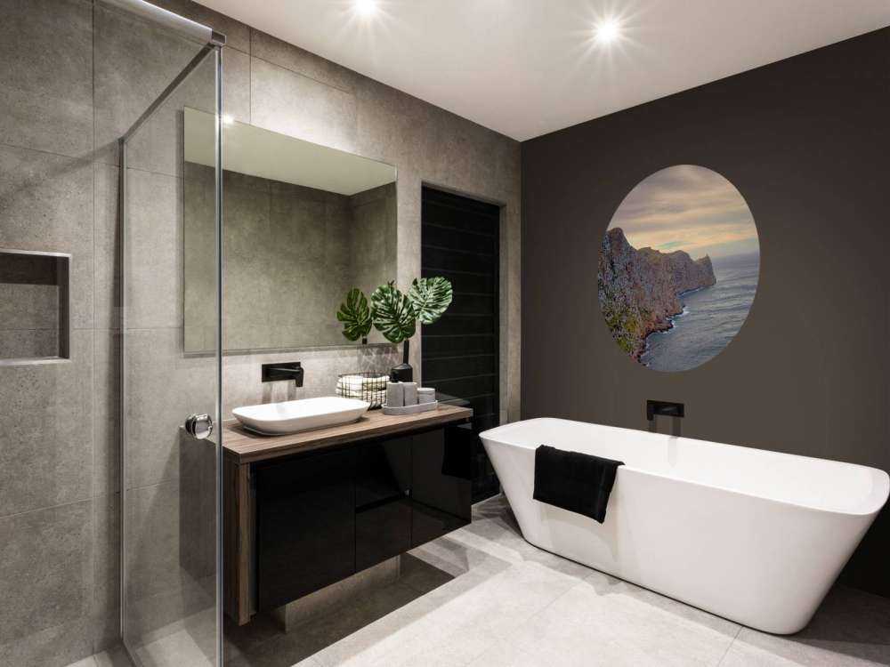 Rotswand aan de kust