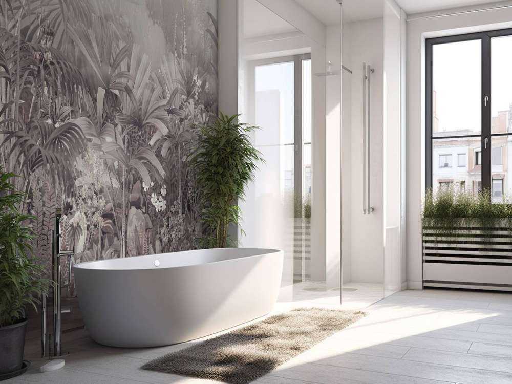 Morning in the Tropical Garden Purple