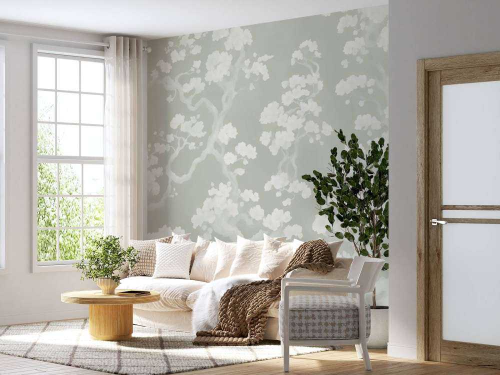 Wonderful blooming forest - green