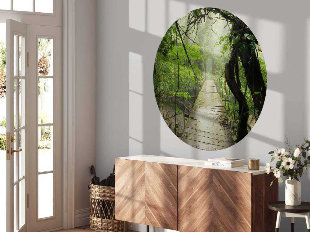 Bridge with wooden planks