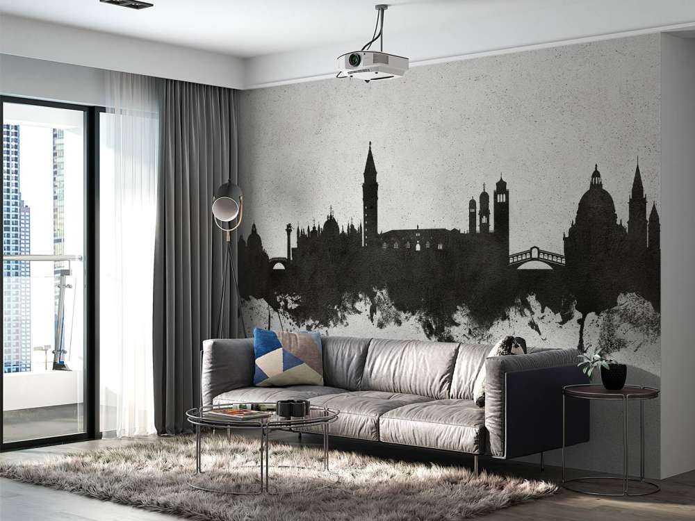 Watercolor skyline, Venice