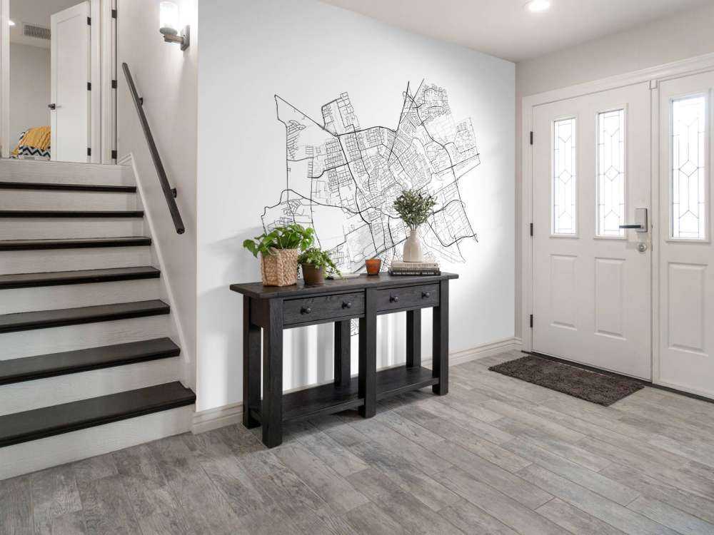 Map of Groningen, white