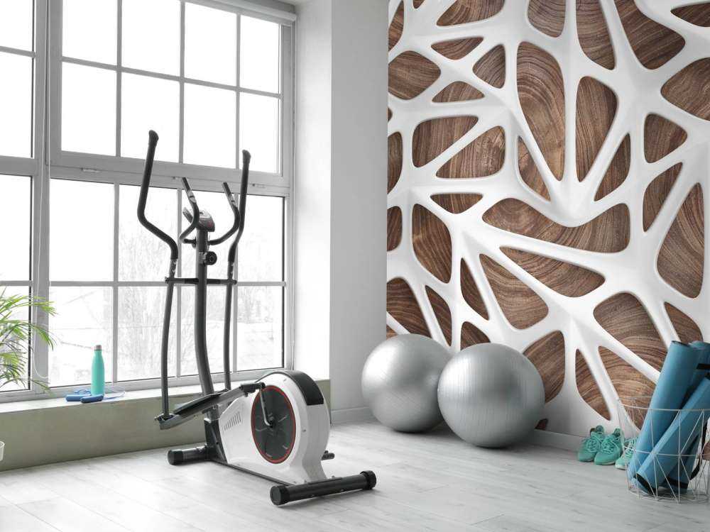 White pattern on wood