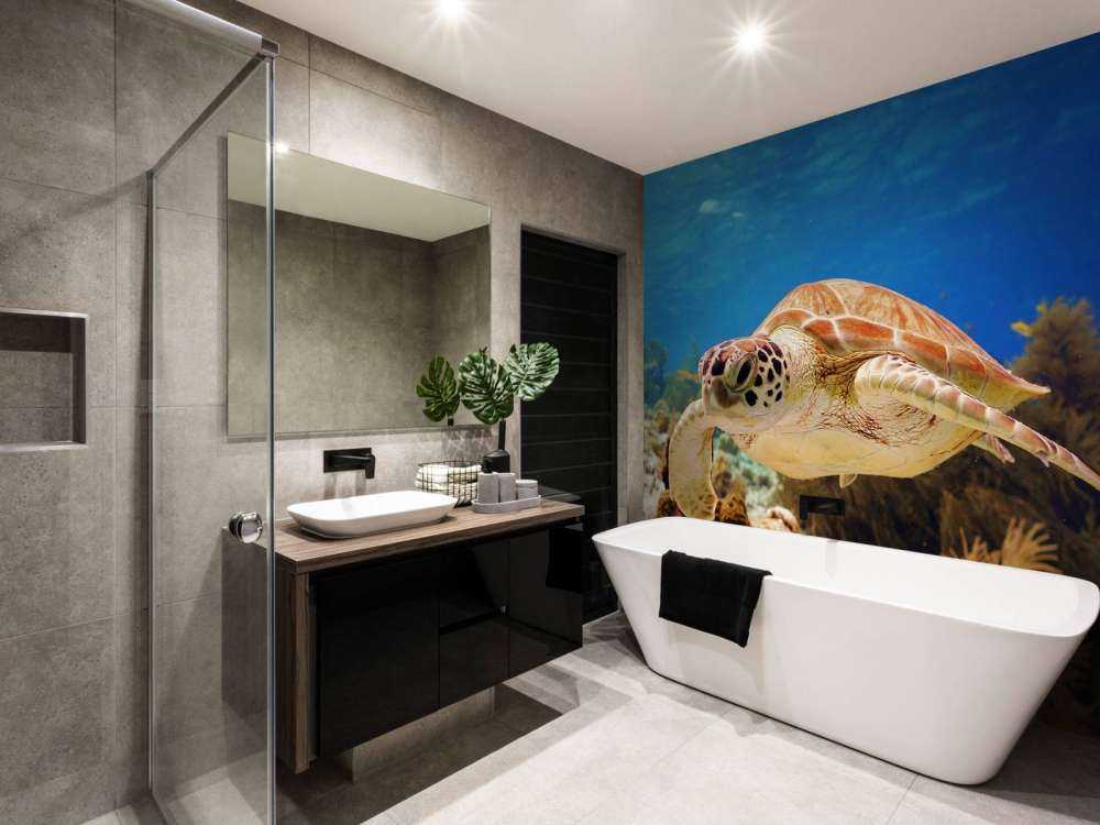 Groene zeeschildpad aan het zwemmen